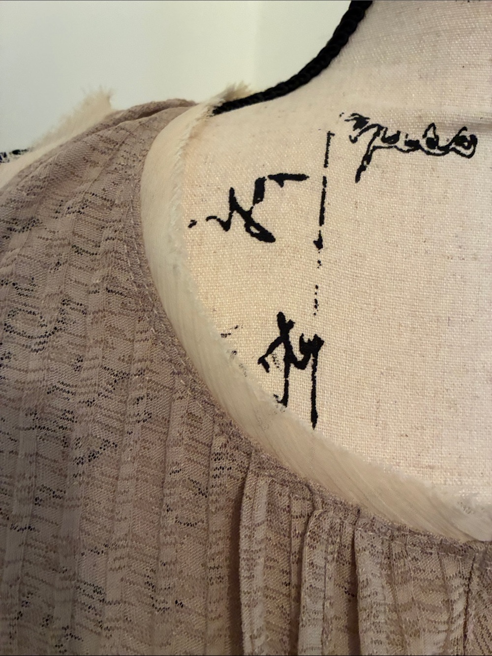 Mystree Taupe & Brown Sheer Tie-Front Tank Top - Picture 6 of 13